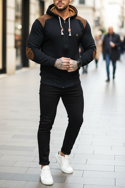 ZORFOZO BLACK férfi kardigán, Szín: fekete, IVET.HU - A te online butikod.