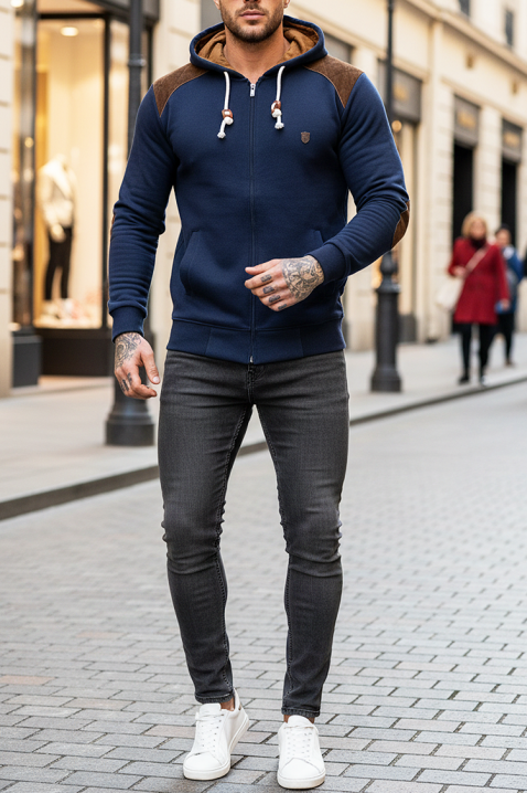 ZORFOZO NAVY férfi kardigán, Szín: sötétkék, IVET.HU - A te online butikod.