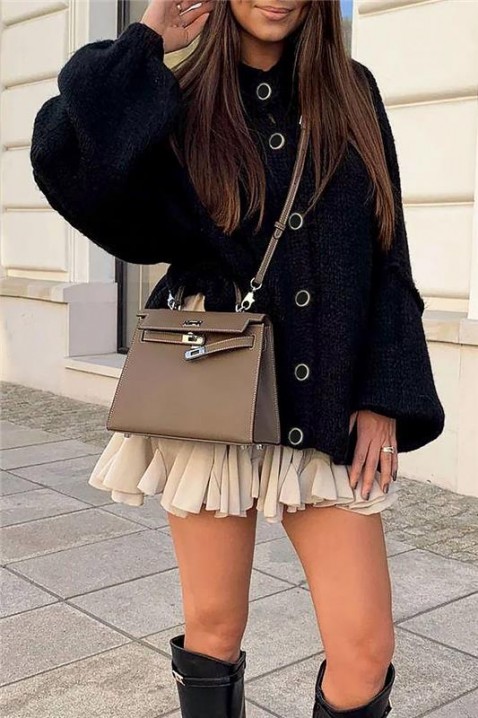 NIVELZA BLACK kardigán, Szín: fekete, IVET.HU - A te online butikod.