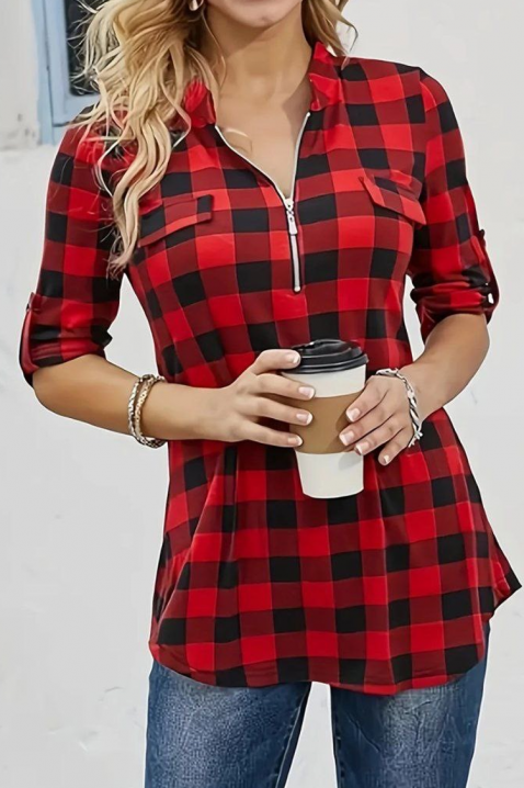 VLADELNA női blúz, Szín: piros, IVET.HU - A te online butikod.