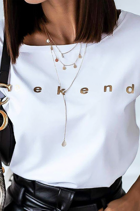 NRELONDA poló, Szín: fehér, IVET.HU - A te online butikod.