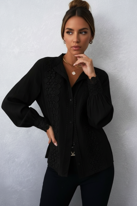 DAFINDA BLACK női blúz, Szín: fekete, IVET.HU - A te online butikod.