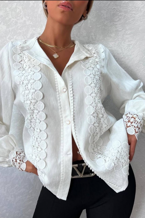 DAFINDA WHITE női blúz, Szín: fehér, IVET.HU - A te online butikod.