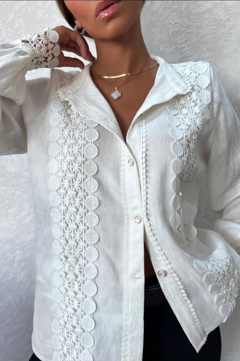 DAFINDA WHITE női blúz, Szín: fehér, IVET.HU - A te online butikod.