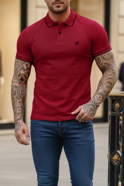 MORIFO BORDO férfi poló, Szín: bordó, IVET.HU - A te online butikod.