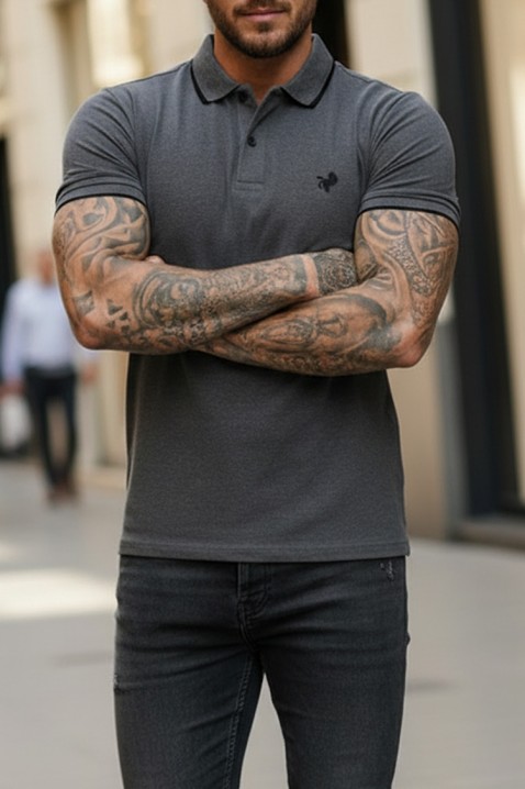 MORIFO GRAFIT férfi poló, Szín: grafitszürke, IVET.HU - A te online butikod.