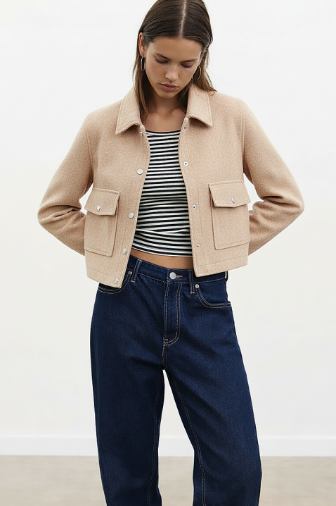 ZRAVELDA BEIGE kabát, Szín: bézs, IVET.HU - A te online butikod.