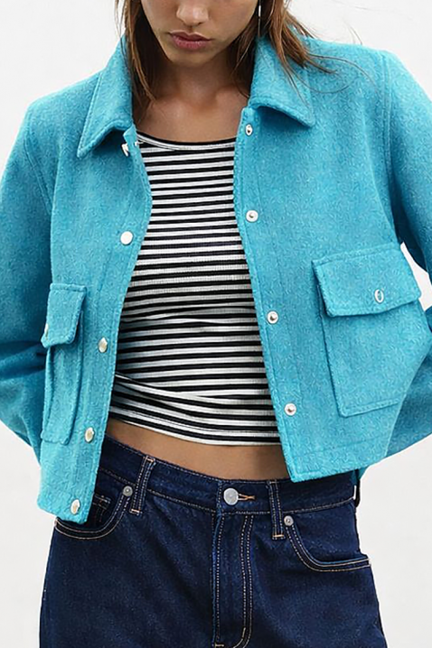 ZRAVELDA TURQUA kabát, Szín: türkiz, IVET.HU - A te online butikod.