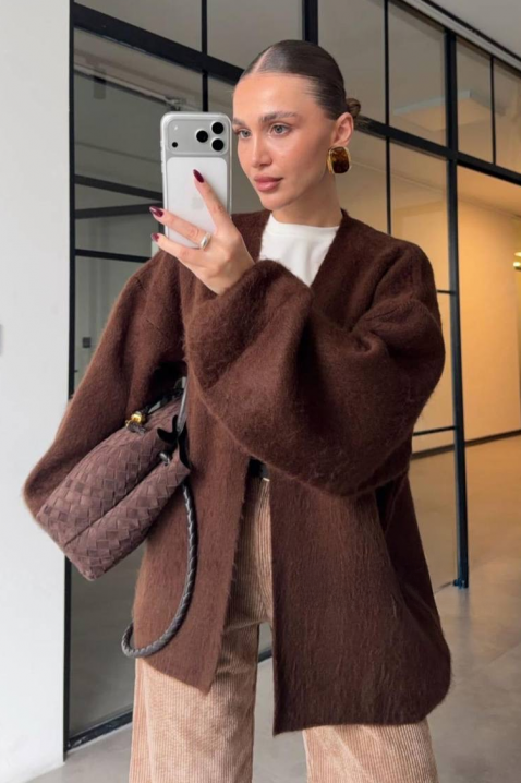 VILONZANA BROWN kardigán, Szín: barna, IVET.HU - A te online butikod.