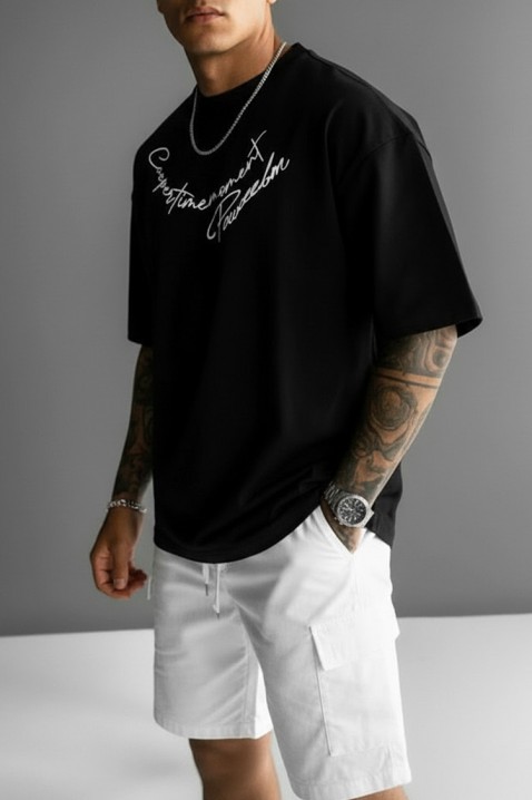 MIHROLO BLACK férfi póló, Szín: fekete, IVET.HU - A te online butikod.