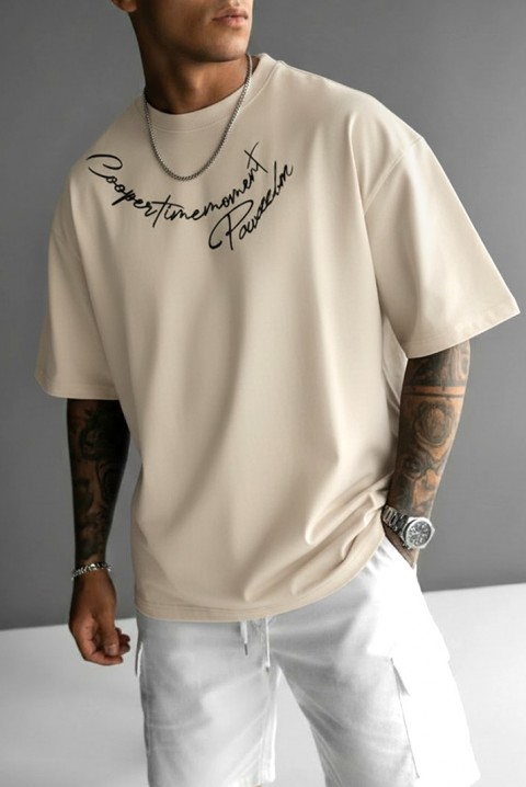 MIHROLO BEIGE férfi póló, Szín: bézs, IVET.HU - A te online butikod.