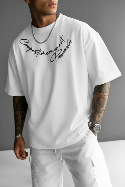 MIHROLO WHITE férfi póló, Szín: fehér, IVET.HU - A te online butikod.