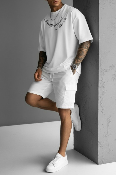 MIHROLO WHITE férfi póló, Szín: fehér, IVET.HU - A te online butikod.