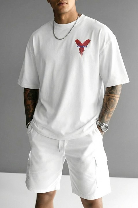 PRIZO WHITE férfi póló, Szín: fehér, IVET.HU - A te online butikod.