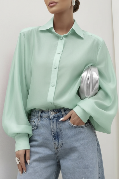 MIRELZENA MINT női blúz, Szín: mentazöld, IVET.HU - A te online butikod.