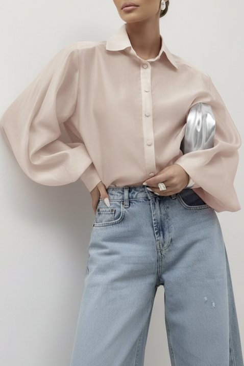 MIRELZENA BEIGE női blúz, Szín: bézs, IVET.HU - A te online butikod.