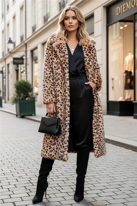 GROXELRA kabát, Szín: leopárdmintás, IVET.HU - A te online butikod.