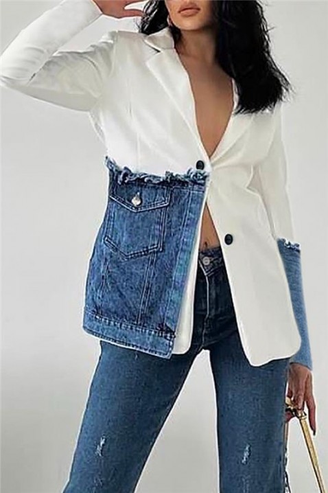 DRENZINA blézer, Szín: fehér, IVET.HU - A te online butikod.