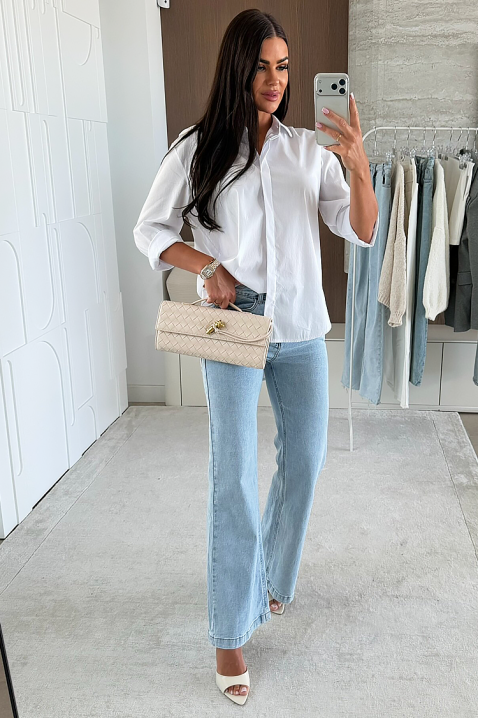 NIOGELTA WHITE női blúz, Szín: fehér, IVET.HU - A te online butikod.