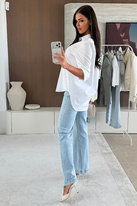 NIOGELTA WHITE női blúz, Szín: fehér, IVET.HU - A te online butikod.