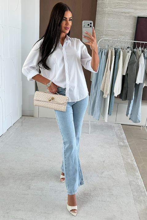 NIOGELTA WHITE női blúz, Szín: fehér, IVET.HU - A te online butikod.