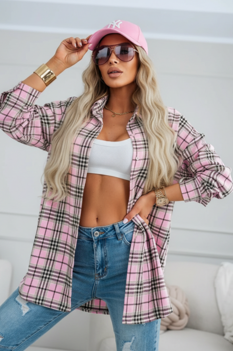 BLORENZA PUDRA női ing, Szín: púderrózsaszín, IVET.HU - A te online butikod.