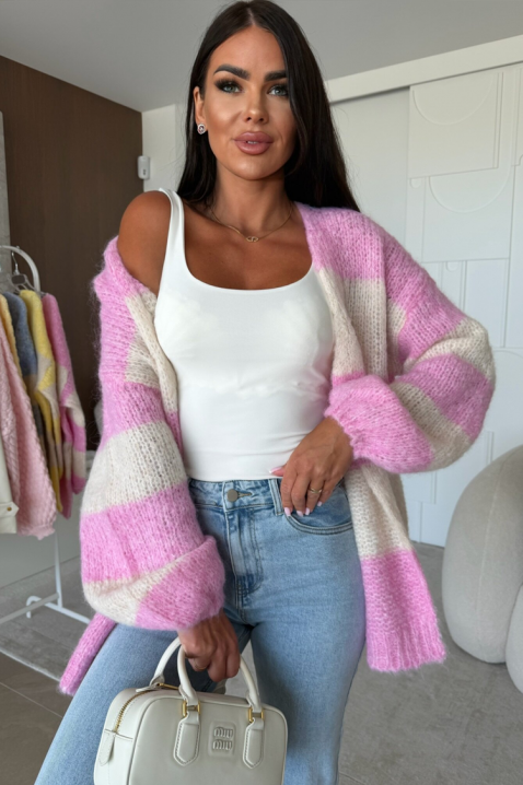 EDAVELZA PINK kardigán, Szín: rózsaszín, IVET.HU - A te online butikod.