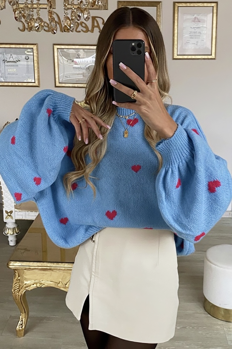 LUBILZA BLUE pulóver, Szín: kék, IVET.HU - A te online butikod.