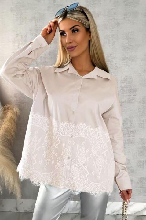 GLEDROLZA ECRU női blúz, Szín: ekrü, IVET.HU - A te online butikod.