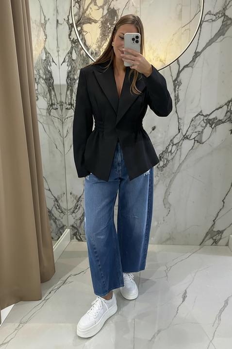 VITALZA BLACK blézer, Szín: fekete, IVET.HU - A te online butikod.