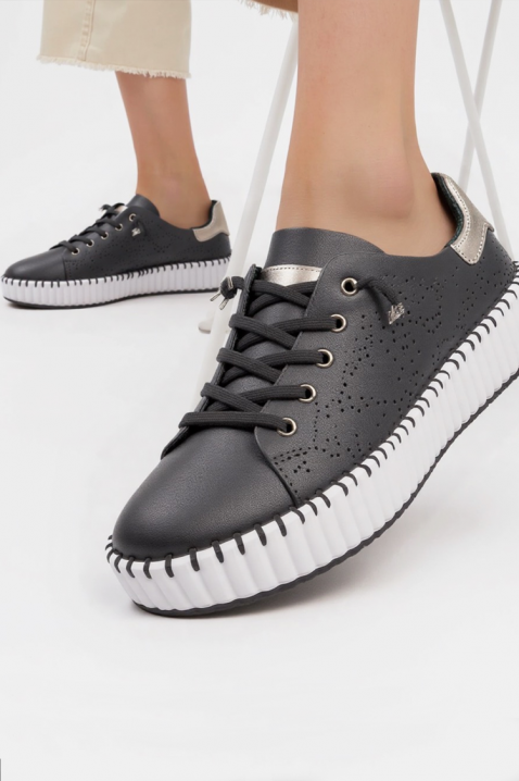 BLONENDA BLACK női tornacipő, Szín: fekete, IVET.HU - A te online butikod.