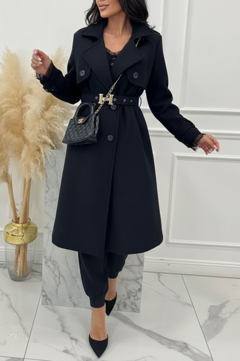 LORVELDA BLACK ballonkabát, Szín: fekete, IVET.HU - A te online butikod.