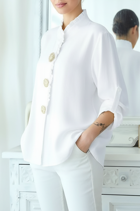 LARVOLDA WHITE női blúz, Szín: fehér, IVET.HU - A te online butikod.