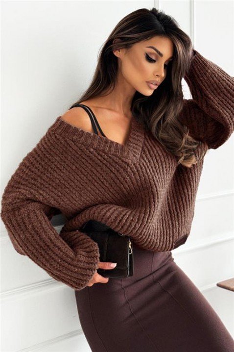 SLEVOLDA MOCHA pulóver, Szín: mokka, IVET.HU - A te online butikod.