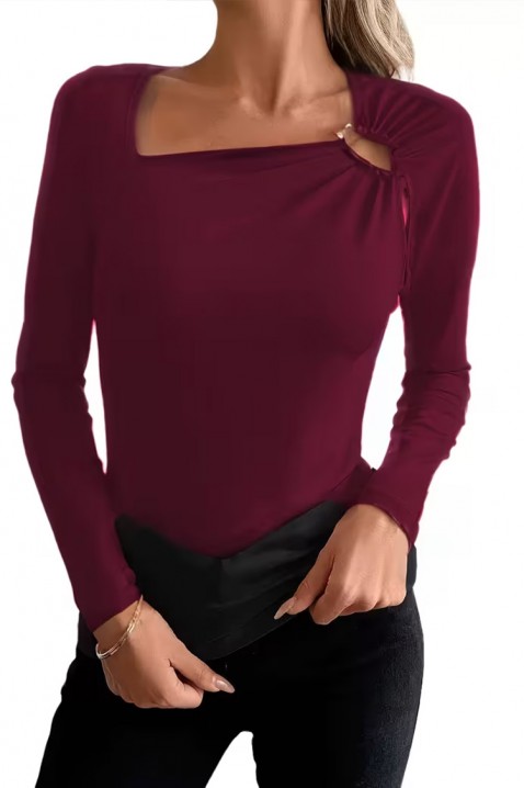 ZENDILZA női felső, Szín: bordó, IVET.HU - A te online butikod.