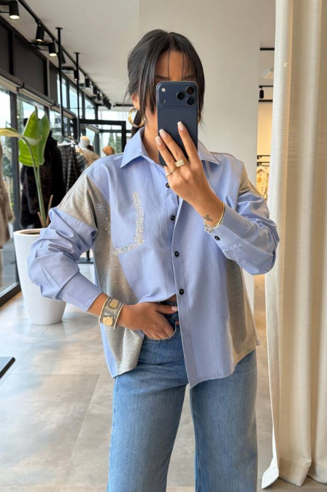 ODILZA női blúz, Szín: világoskék, IVET.HU - A te online butikod.