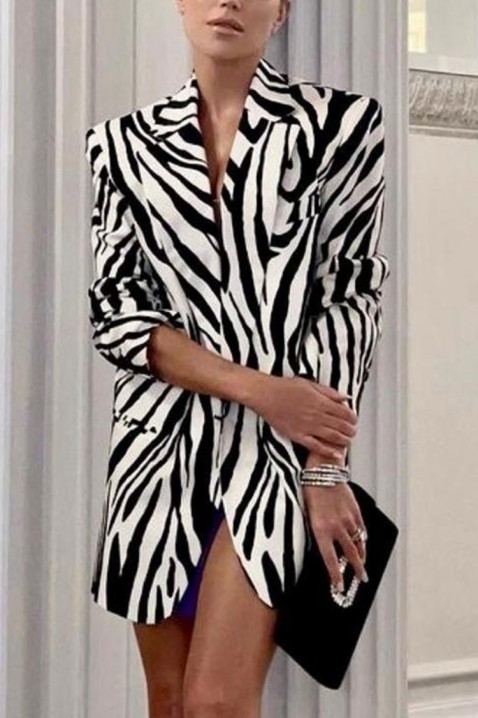 BLEROLNA blézer - ruha, Szín: fekete és fehér, IVET.HU - A te online butikod.