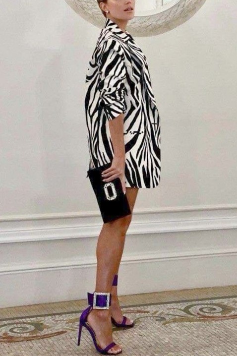 BLEROLNA blézer - ruha, Szín: fekete és fehér, IVET.HU - A te online butikod.