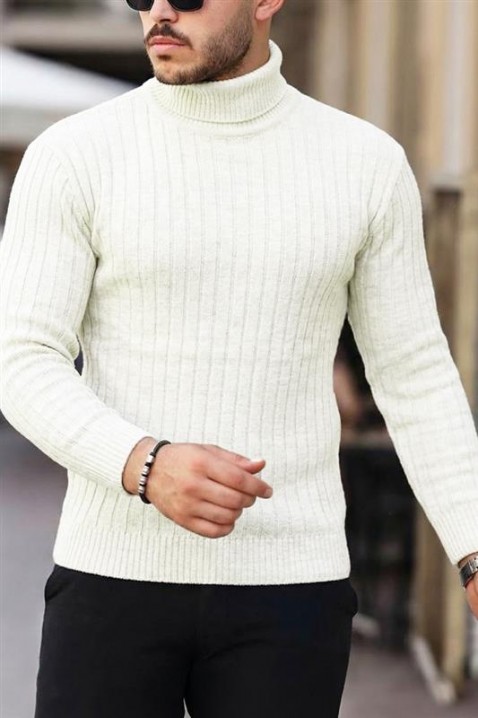 RACHERO ECRU férfi pulóver, Szín: ekrü, IVET.HU - A te online butikod.