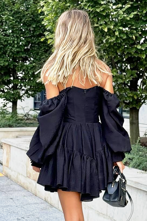 COOLINZA BLACK ruha, Szín: fekete, IVET.HU - A te online butikod.