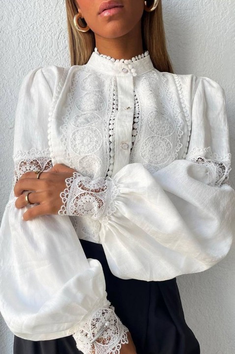 MARTEMONA WHITE női blúz, Szín: fehér, IVET.HU - A te online butikod.