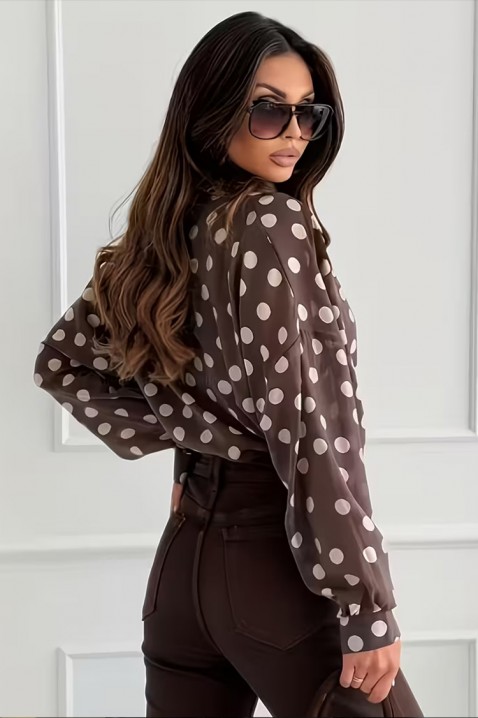 TOPRENA női blúz, Szín: barna, IVET.HU - A te online butikod.