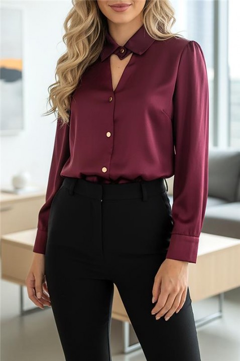 LILONDANA BORDO női blúz, Szín: bordó, IVET.HU - A te online butikod.