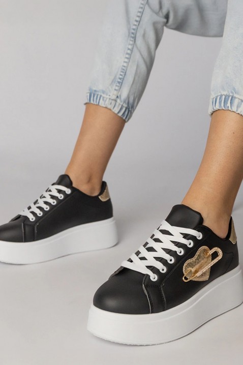 KOLDENZA női tornacipő, Szín: fekete, IVET.HU - A te online butikod.