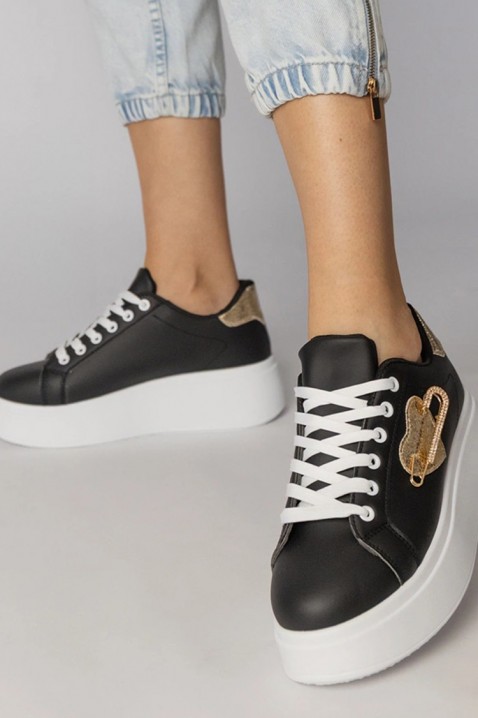 KOLDENZA női tornacipő, Szín: fekete, IVET.HU - A te online butikod.