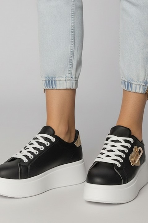 KOLDENZA női tornacipő, Szín: fekete, IVET.HU - A te online butikod.