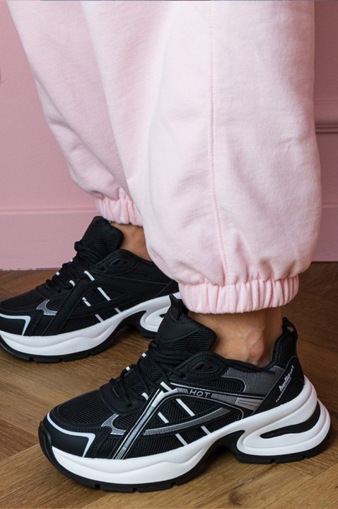 GLEMOLZA BLACK női tornacipő, Szín: fekete, IVET.HU - A te online butikod.