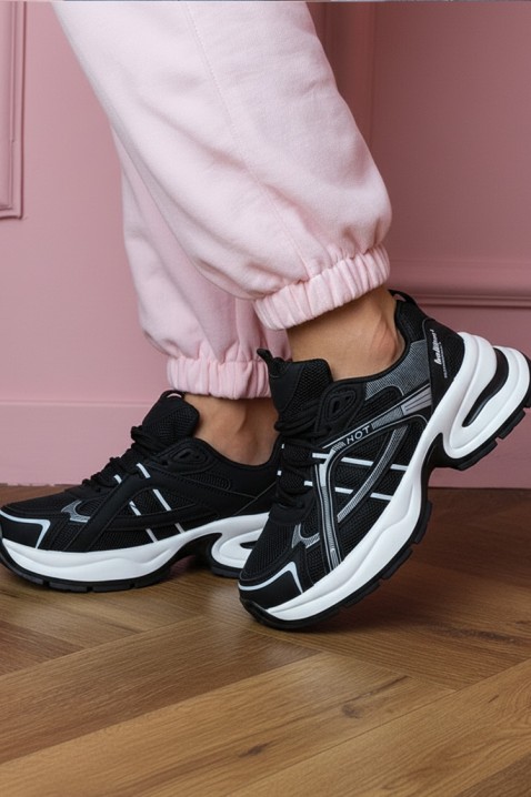 GLEMOLZA BLACK női tornacipő, Szín: fekete, IVET.HU - A te online butikod.