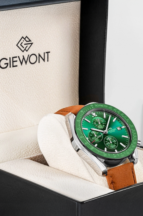 Giewont Chronograph Sapphire Green férfi karóra, Szín: zöld, IVET.HU - A te online butikod.