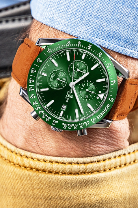 Giewont Chronograph Sapphire Green férfi karóra, Szín: zöld, IVET.HU - A te online butikod.